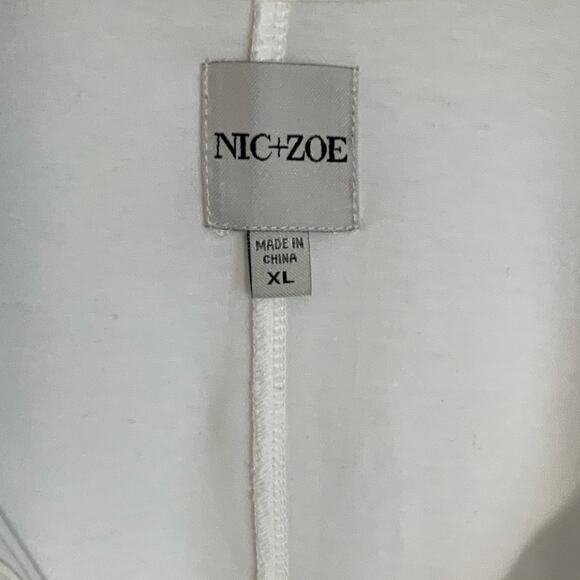 Nic + Zoe White Blouse size xl - Picture 2 of 6